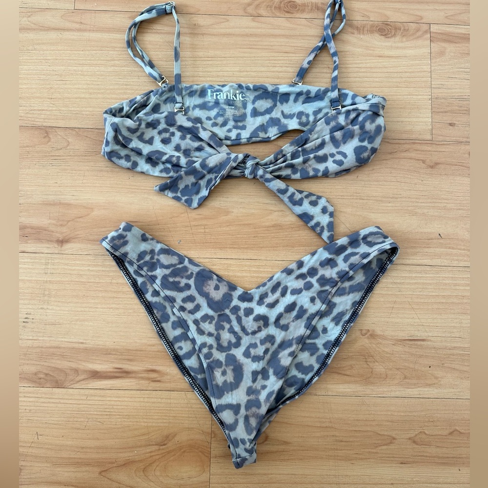 Frankies Bikinis Leopard Print Two-Piece